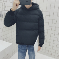 【秀衣记】主推冬装港风保暖修身男暖连帽套头棉衣