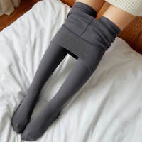 【秀衣记】高腰收腹提臀塑型打底裤女士连裤袜240g秋冬锦纶竖条纹一体裤