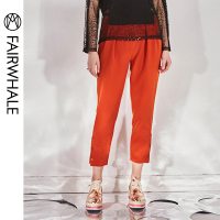 马克华菲女装小脚裤 2019春冬新款韩版休闲显瘦九分裤