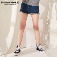 马克华菲女装2019夏短裙牛仔超短裙性感短裙包臀裙