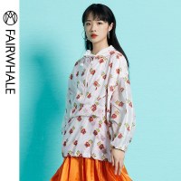 【限量秒杀】马克华菲女装外套2019新款韩版休闲宽松短款开衫女连帽长袖上衣