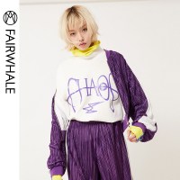 马克华菲女装2019秋新款女装轻运动拉链高领休闲短外套