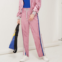 马克华菲女装运动裤子港味休闲长裤女薄款宽松显瘦裤子潮