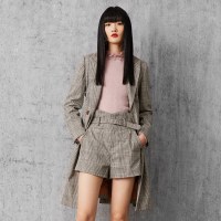 马克华菲女装 长袖潮流风衣 2019秋季新款中长款腰带双排扣外套