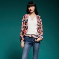 马克华菲女装2019秋新款港风外套女复古棒球外套女中国风