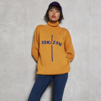 马克华菲女装高领羊毛衫2019冬季常规宽松针织套头打底毛衫