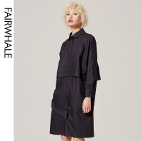 马克华菲女装2019秋新款时尚韩版休闲薄款修身帅气风衣通勤外套女