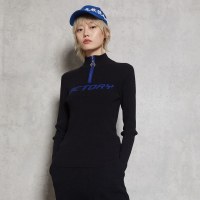 马克华菲女装2020春针织打底衫女半高领修身毛衣薄长袖