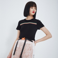 马克华菲女装2020夏季新款薄款空调短袖T恤女外搭潮针织衫