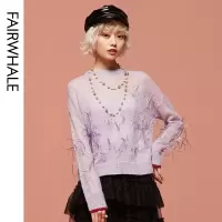 马克华菲女装2020春冬新款时尚瑞丽毛针织衫女毛衫