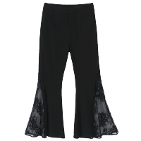 马克华菲女装2020春休闲长裤薄款复古喇叭裤修身女