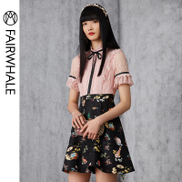 马克华菲女装很仙的法国小众女装夏季2020新款衬衫连衣裙