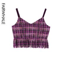 马克华菲女装2019新款打底女吊带背心外穿针织时尚抹胸