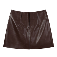 马克华菲女装2020春季新款亮面底裤打底两侧口袋高腰短裙