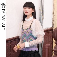 马克华菲女装 2020春吊带衫针织吊带背心外穿薄款针织衫