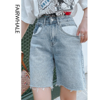 马克华菲女装2020夏牛仔短裤女水洗牛仔裤五分裤中裤女