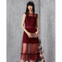 2020女装夏季连衣裙套装修身蕾丝网纱裙气质名媛风