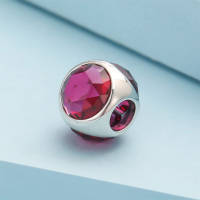 PANDORA潘多拉 樱桃红闪耀的水滴 925银 串饰-792095NCC