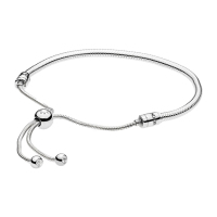 PANDORA潘多拉 Moments手链绳925银手链 简约 597125CZ 28cm