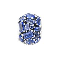 PANDORA潘多拉 优雅冰晶 925银 串饰 797746NSBL 蓝色