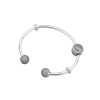 PANDORA潘多拉925银手镯 银装素裹时尚串珠成品手链手镯 ZH-020