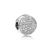 PANDORA潘多拉 925银串饰Pavé密镶弧面 797540CZ