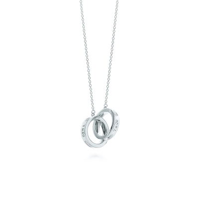 蒂芙尼（Tiffany & Co.)22992139双环扣925银项链送女友礼物
