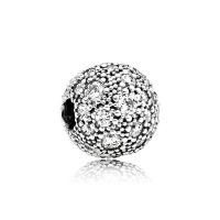 Pandora潘多拉925银固定夹-791286CZ银饰品手链吊坠串饰固定夹