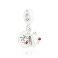 Pandora潘多拉925银串饰-797208ENMX爱之锚趣味饰品手链吊坠配饰