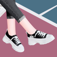 莱卡金顿LAIKAJINDUN百搭学院风松糕底简约休闲板鞋小白鞋女鞋6960