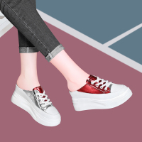 莱卡金顿LAIKAJINDUN时尚松糕底系带休闲鞋女鞋6998