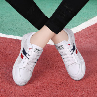 莱卡金顿LAIKAJINDUN【牛皮】底低帮板鞋学院风拼接休闲鞋女鞋小白鞋7001