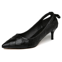 百年纪念Centenary韩版尖头细跟女鞋单鞋春款百搭浅口女鞋高跟单鞋1436-1