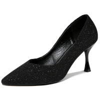 百年纪念Centenary百搭尖头浅口细跟一脚蹬工作鞋套脚时尚单鞋女鞋1986