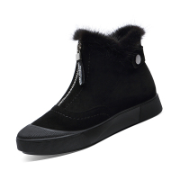 百年纪念Centenary时尚貂毛圆头平底棉靴雪地靴女鞋秋冬加绒短筒女靴1984