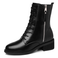 百年纪念Centenary秋冬英伦风女鞋马丁靴中筒靴机车靴加绒女靴2088