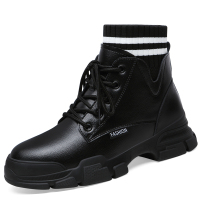 百年纪念Centenary秋冬加绒毛线保暖棉鞋厚底增高女鞋短筒女靴子短靴2102