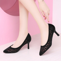 百年纪念Centenary春夏季网纱透气浅口凉鞋休闲鞋细跟套脚单鞋高跟女鞋2161