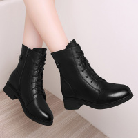 百年纪念Centenary【头层牛皮】秋冬加绒保暖棉鞋皮鞋时装靴短筒女靴2302