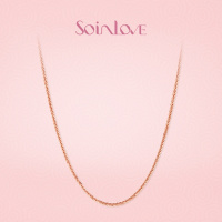 schl-Soinlove精美时尚肖邦链18K金蜜豆项链女送礼推荐