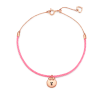 SOINLOVE LINE FRIENDS系列丘可18k玫瑰金手链VE42