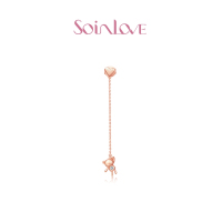 SOINLOVE小确幸小熊18K金镶钻耳钉耳线(单只)VU525