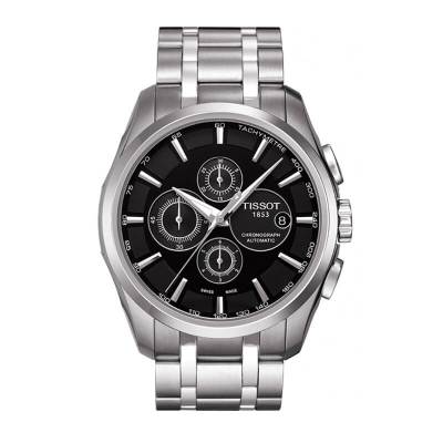 天梭(TISSOT)瑞士品牌 库图系列 石英表 男 钢带男士手表T035.617.11.051.00