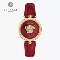 VERSACE/范思哲美杜莎个性休闲红色表带石英女士手表VECQ00418