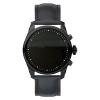 万宝龙(Montblanc)手表SUMMIT 2系列精钢表壳皮革表带智能男士手表U0119438