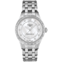 天梭(TISSOT)T-LADY系列自动机械时尚贝母表盘钢带女表T072.207.11.116.00