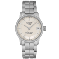 天梭(TISSOT)豪致系列自动机械时尚简约休闲商务钢带女士手表T086.208.11.261.00