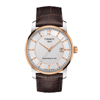 天梭(TISSOT)钛系列自动机械时尚简约休闲商务皮带男士手表T087.407.56.037.00