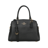 蔻驰（COACH）奢侈品女士手提包时尚休闲戴妃包手提包肩背斜挎包91146 IMBLK