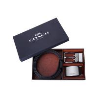 蔻驰（COACH）奢侈品奥莱款男士腰带时尚商务休闲双头双面腰带礼盒65242 CQBK